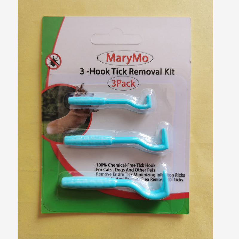 ABS Dog Tick Remover Kit 3 Pack Pet Tick Extractors 3