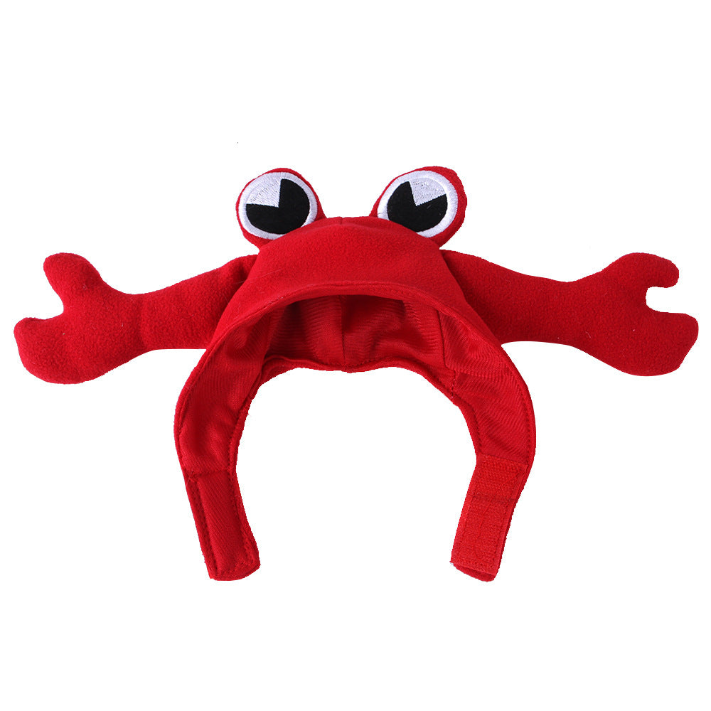 Cotton Dog Costume Lobster Headgear Halloween Pet Hat