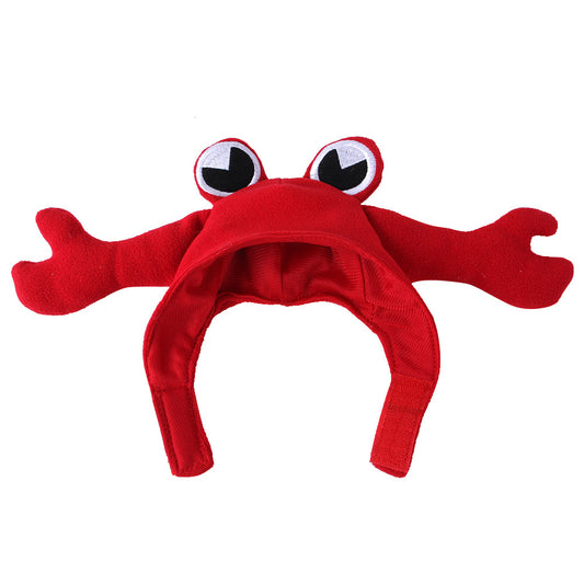 Cotton Dog Costume Lobster Headgear Halloween Pet Hat