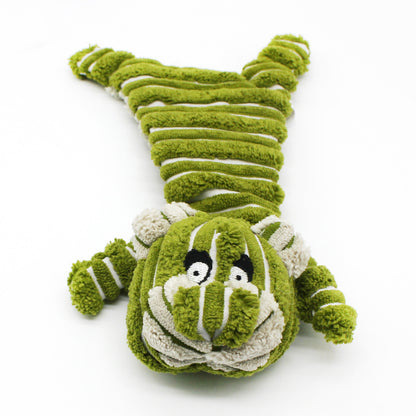 Lying Animal Plush Dog Toy Soft Interactive Chew Toy 2