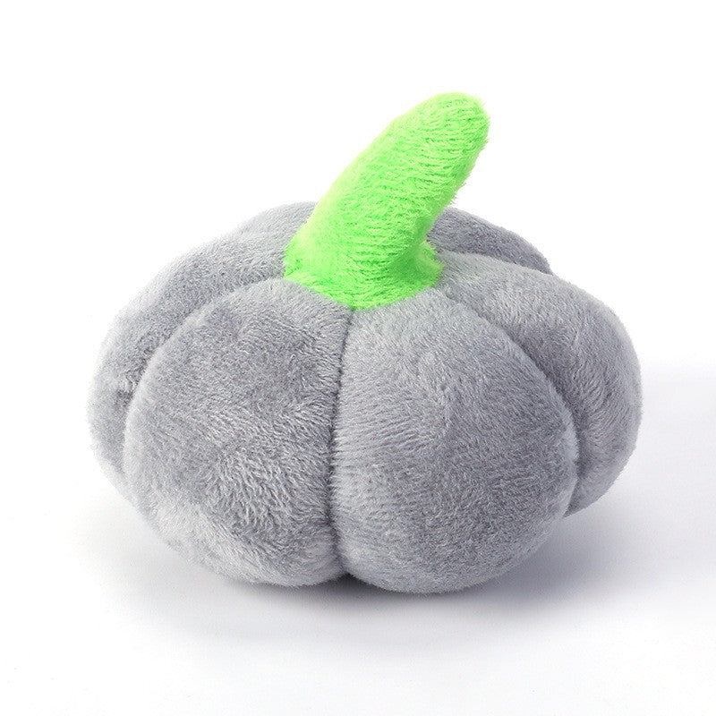 Soft Plush Pumpkin Dog Toy Small Size Squeaky 4