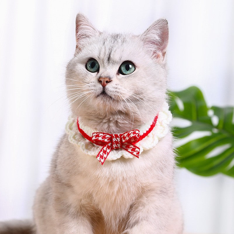 Plush Hand-Woven Cat Collar for Kittens Adjustable Sizes 2
