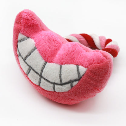 Plush Teeth Dog Toy with Cotton Rope for Chewing and Tugging 7
