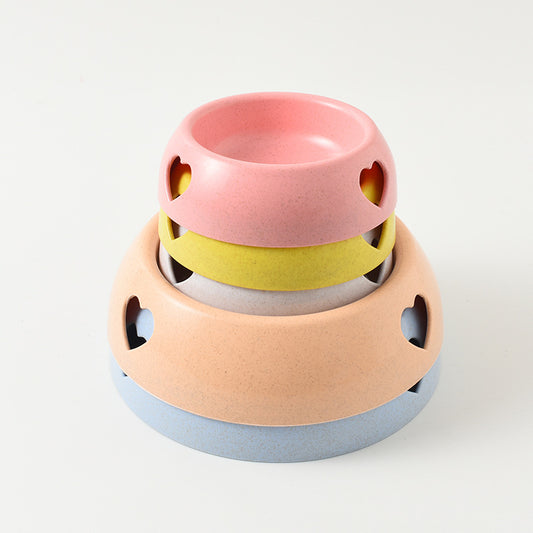 Environmentally Friendly ABS Dog Bowl Heart Shape Small Large