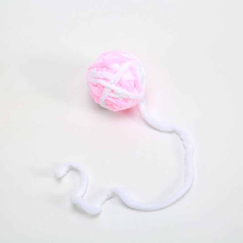Wool Cat Toy Ball Plush Self-Relieving for Indoor Cats 6cm 10