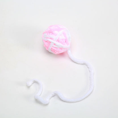 Wool Cat Toy Ball Plush Self-Relieving for Indoor Cats 6cm 10