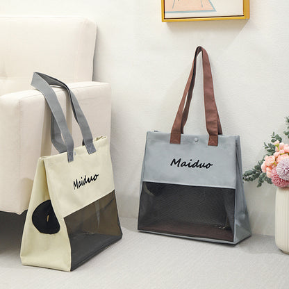 Canvas Soft Cat Carrier Portable Pet Bag 35x35cm 2