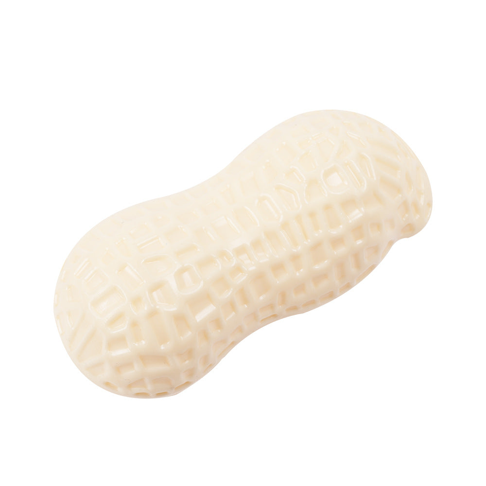 Peanut Shape Dog Chew Toy TPR Material Durable 13x6x5.5cm 4