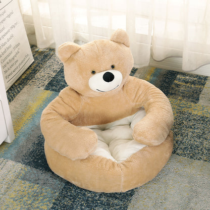 Removable Washable Cloth Dog Bed Warm Plush Kennel 2