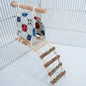 Canvas Bird Nest Ladder Wooden Cotton Climbing Toy for Parrots 2