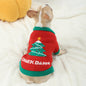 Wool Dog Sweater Christmas Tree Design Festive Apparel 2