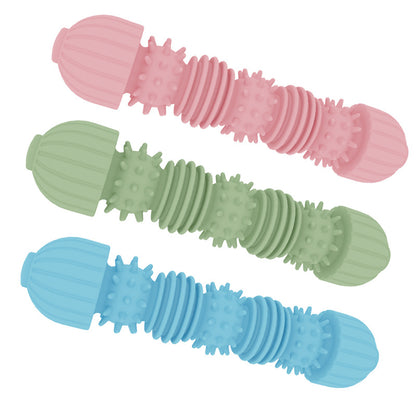 Caterpillar Shaped Dog Chew Toy TPR Material Durable