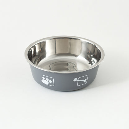 Stainless Steel Dog Bowl Printed Design Multiple Sizes 6