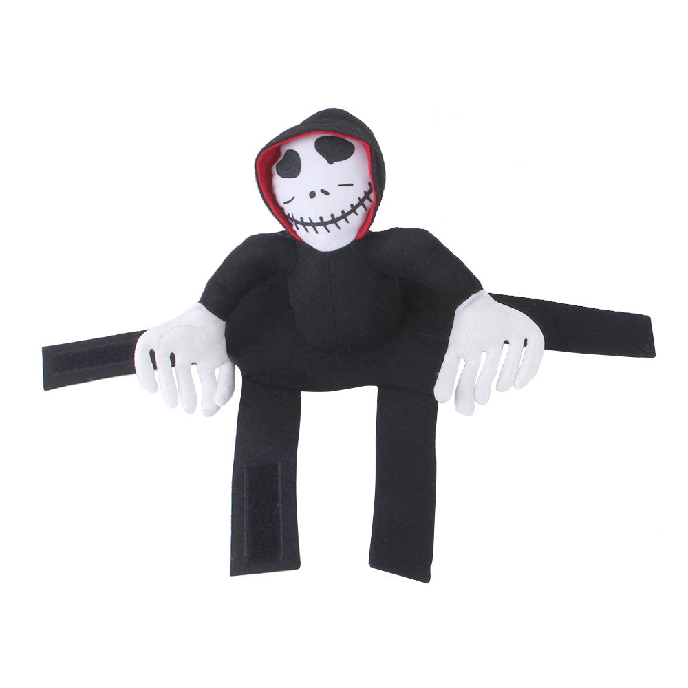 Plush Dog Costume Halloween Ghost Riding Outfit for Dogs 6