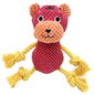 Plush Panda Dog Toy Cotton Rope Soft Squeaky 2