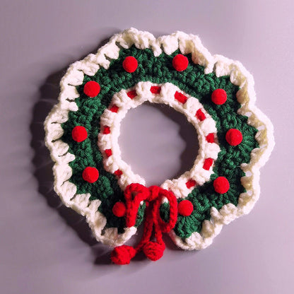Handmade Knitted Cat Collar Christmas Scarf for Cats 6