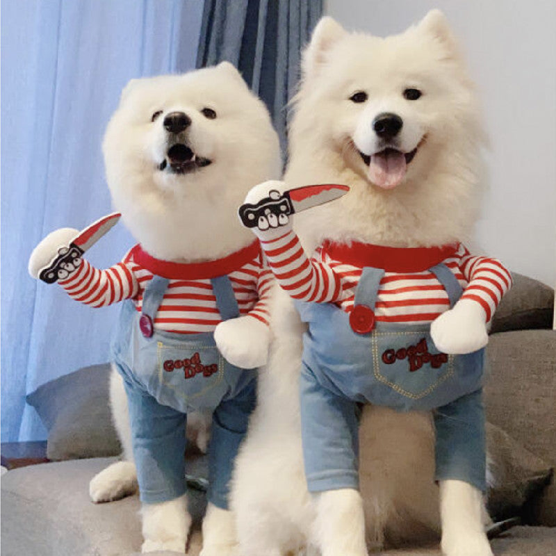 Halloween Dog Costume Polyester Fiber Knife Outfit for Dogs 3