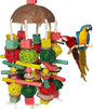 Wooden Parrot Chew Toy Coconut Shell Vine Ball Hanging Toy