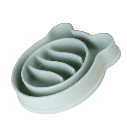 Anti Choke Dog Bowl Slow Feeder PP Material 23x24x4.5cm 4