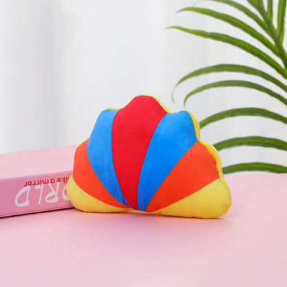 Plush Dog Toy Shell Shape Soft Squeaky 10x15cm 3