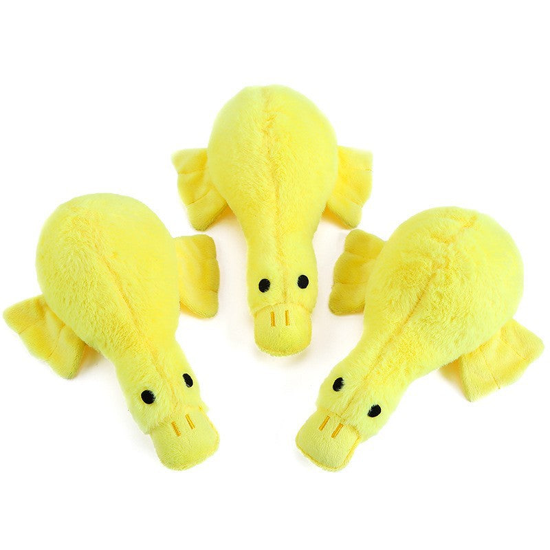 Plush Dog Toy Little Duck Squeaky Soft Stuffed Animal