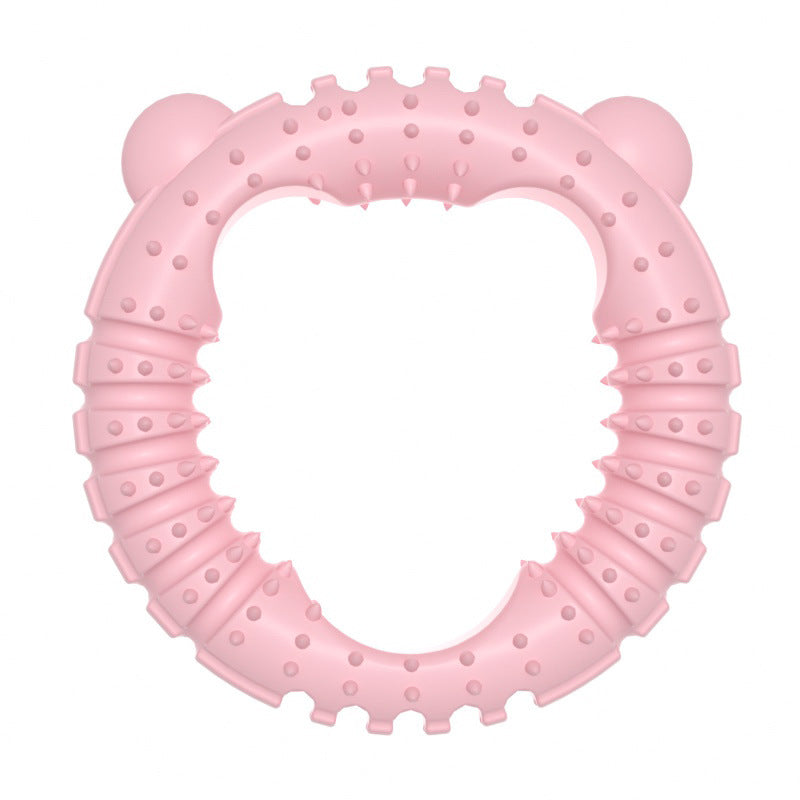 Bear Shaped Dog Chew Toy TPR Durable 12.5cm 3