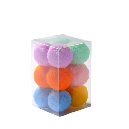 Plush Cat Toys Pompon Ball Set 12 Pack 3