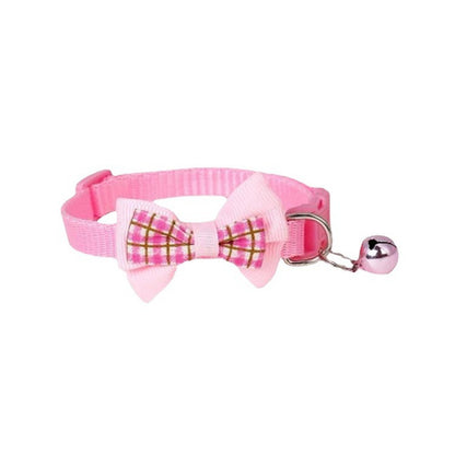 Polyester Dog Collar with Bow Adjustable 19 to 32 cm 5