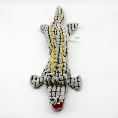 Crocodile Plush Dog Toy Soft Durable Chew Toy 6