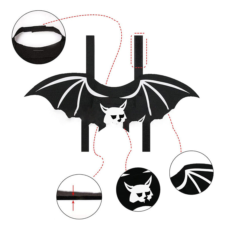 Halloween Cat Costume Bat Wings Cosplay for Cats 3
