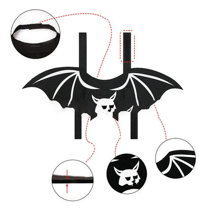 Halloween Cat Costume Bat Wings Cosplay for Cats 3