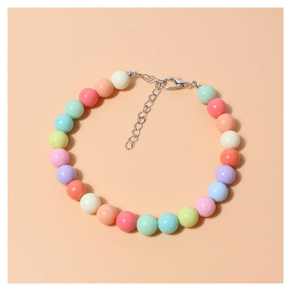 Resin Dog Collar Pearl Candy Beaded Lightweight 3