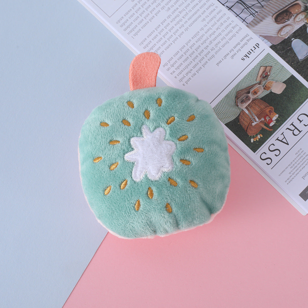 Plush Dog Toy Imitation Fruit Soft Durable 12x9cm 6