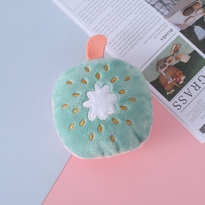 Plush Dog Toy Imitation Fruit Soft Durable 12x9cm 6