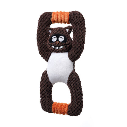 Plush Dog Toy Civet Sloth Shape Soft Interactive