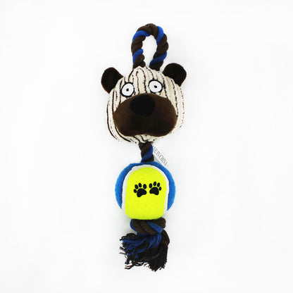 Plush Dog Toy Swing Ball with Cotton Rope 28 x 10 CM 5