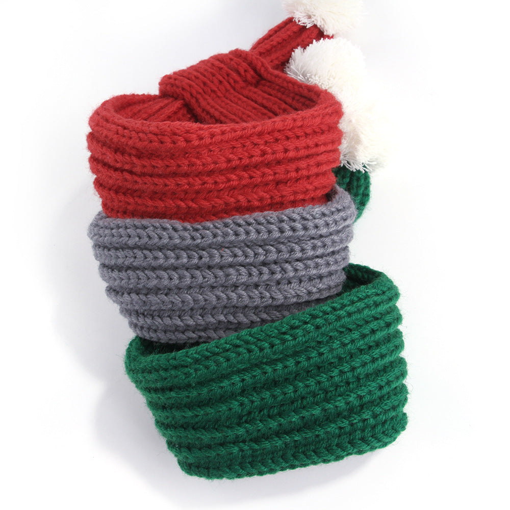 Knitted Dog Scarf Christmas Winter Apparel Soft Cozy 3