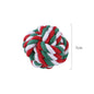 Cotton Dog Rope Toy Christmas Themed Durable Chew Toy 6