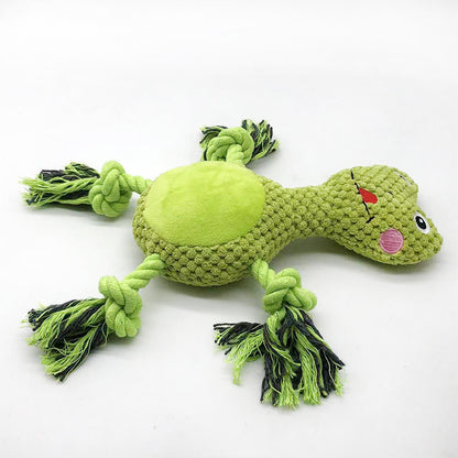 Animal Plush Dog Chew Toy Rope Soft Interactive Plush Toy