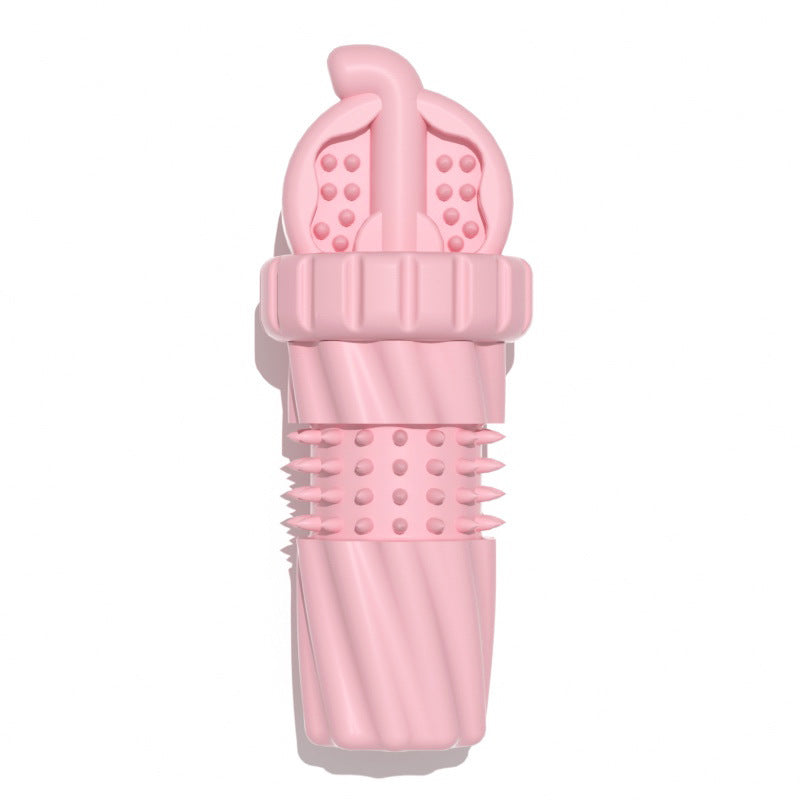 Coke Cup Shape Dog Chew Toy TPR Material Durable 12x5cm 3