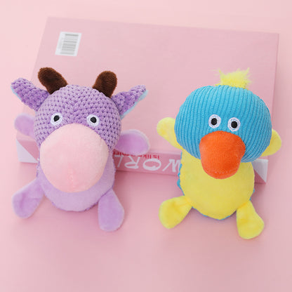 Imitation Duck Plush Dog Toy Soft Squeaky Interactive 2