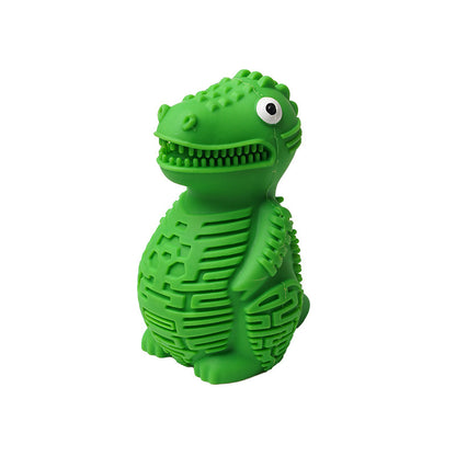 Crocodile Rubber Dog Chew Toy Durable Squeaky