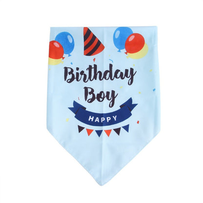 Cotton Dog Bandana Birthday Triangle Scarf 66x46cm 6