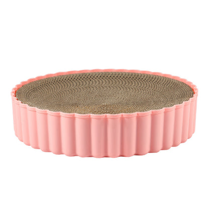Corrugated Paper Cat Scratch Board Round PP Material S L Sizes 4