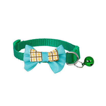 Polyester Dog Collar with Bow Adjustable 19 to 32 cm 4