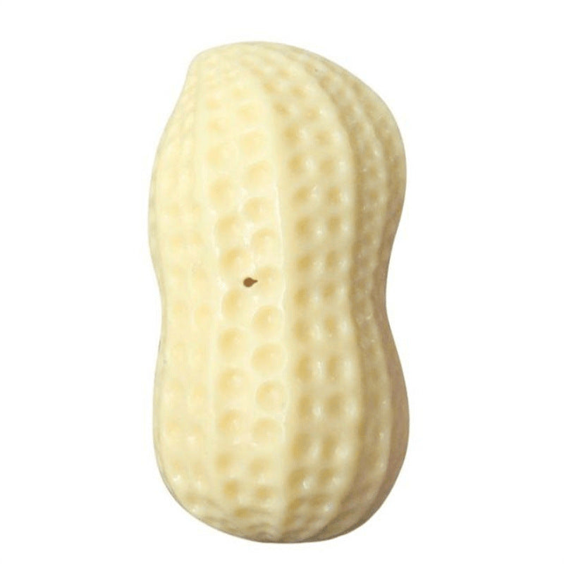 Peanut Shape Dog Chew Toy TPR Material Durable 13x6x5.5cm 3