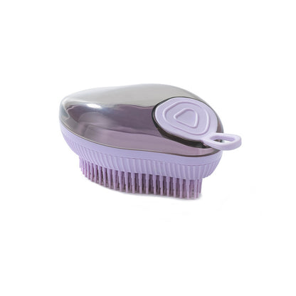 Fillable Mango Shape Dog Grooming Brush ABS TPR Material 4