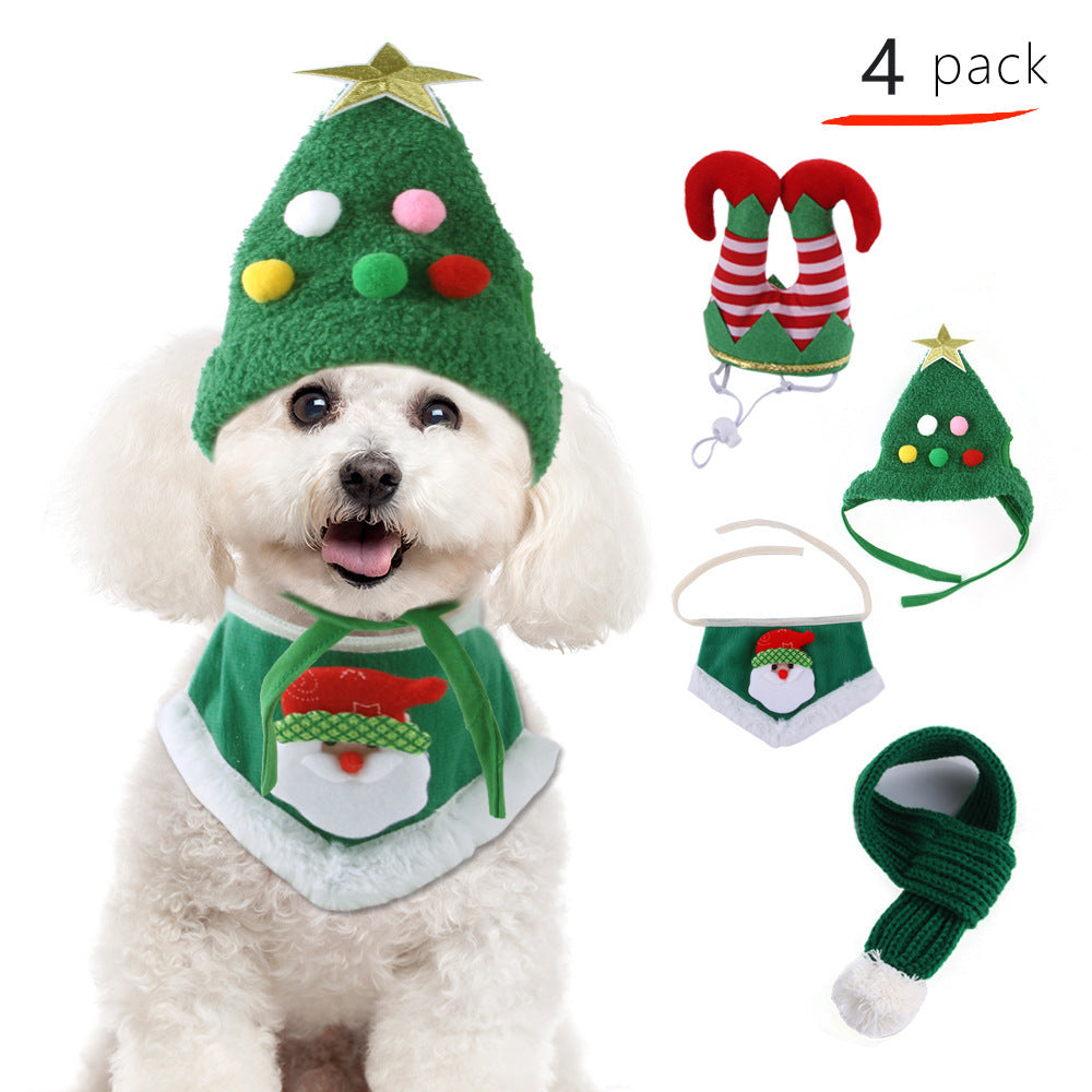 Polyester Dog Holiday Costume Set 6 Pack Christmas Accessories 4