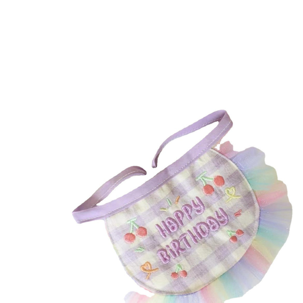 Cotton Polyester Dog Birthday Bib and Hat Set 2 Pack 5