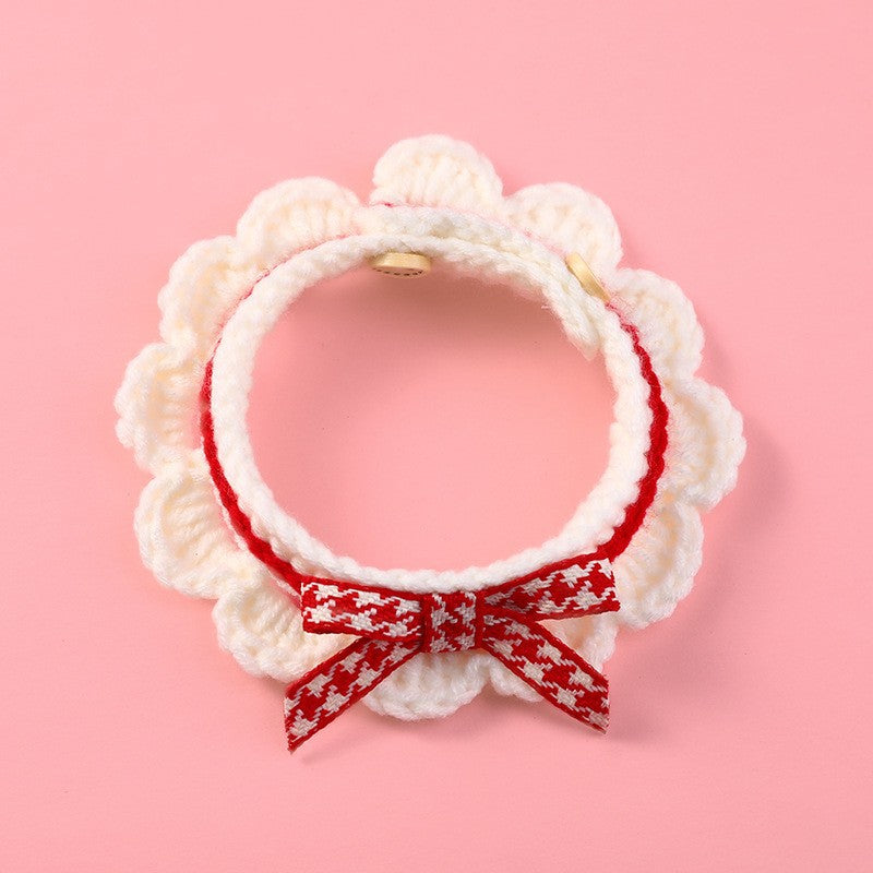 Plush Hand-Woven Cat Collar for Kittens Adjustable Sizes 5